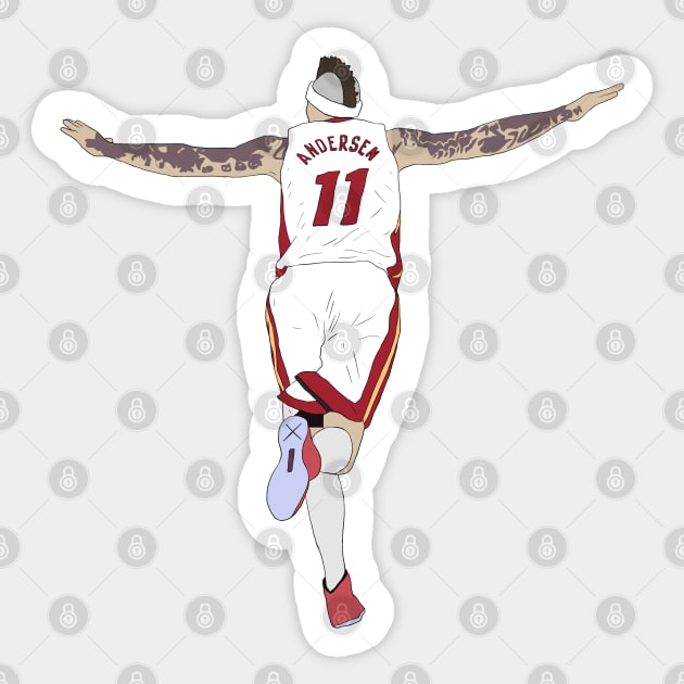 Chris Andersen "Birdman" Sticker by rattraptees